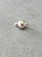 Замок магнитный. Размер 8 мм, Цвет - серебро