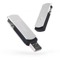 USB флеш накопитель eXceleram 32GB P2 Series Silver/Black USB 2.0 (EXP2U2SIB32)