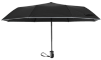 Чоловіча парасолька повний автомат зі світловідбиваючим кантом Topmove чорний