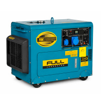 Генератор дизельный FULL FDK10000SC, 1-фазный 230V, 50Hz, 9.4kVA/7.5kW, бак 30 л, расход 2 л/ч, ручной/стартер (без АКБ), 900х520х700 мм, 170 кг