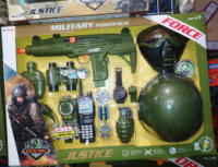Військовий ігровий набір зброї з каскою і маскою 34340