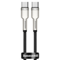 Дата кабель Baseus Cafule Series Метал Type-C to Type-C 100W (2m) (Чорний) - купити в SmartEra.ua