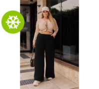 Теплі жіночі штани палаццо «Gait» | Батал