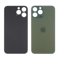 Заднее стекло корпуса для Apple iPhone 13 Pro Alpine Green (зелёное) маленький вырез под камеру