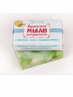 Крымское натуральное мыло на оливковом масле Морская соль с Водорослями 50 г