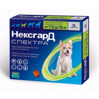 ​NexGard Spectra таблетка от блох и клещей для собак 7,5-15 кг (М)