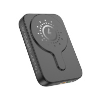 Power bank Hoco J117A 10000mAh магнитный с функцией беспроводной зарядки черный