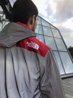 Рефлективная Куртка Supreme x The north face «Red»
