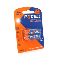 Батарейка щелочная PKCELL 1.5V AA/LR6, 2 штуки в блистере цена за блистер, Q12