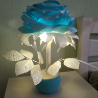 Світильник-нічник «Аквамаринова троянда»