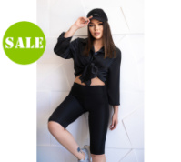 Жіночі шорти-велосипедки з дайвінгу «Larry» оптом | Норма і батал| Розпродаж моделі