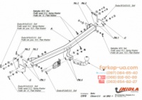 Тягово-сцепное устройство (фаркоп) Citroen C3 (hatchback) (2002-2009)