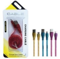 Кабель USB/IPHONE 4 глітер (77585)