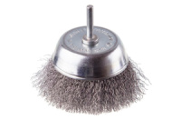 Щетка торцевая на дрель Intertool 100 мм рифленая стержень 6 мм (BT-9100)