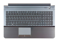 Клавіатура для ноутбука Samsung (RC510) Black, (Gray TopCase), RU