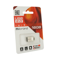 Флеш-накопичувач Mibrand Hawk, USB 2.0, 16GB, Metal Design, Blister