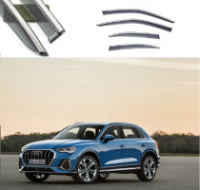 Дефлектори вікон Audi Q3 2019-2020 скотч «FLY» «молдинг із нерж. сталі 3D» BADQ31923-W/S (150)