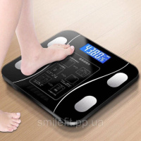 Підлогова розумна фітнес ваги Bluetooth до 180 кг A-8003 / Смарт ваги з додатком