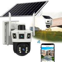 Камера відеоспостереження на 6 Мп із сонячною панеллю TP34-WIFI V380PRO Біла