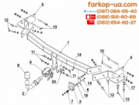 Тягово-сцепное устройство (фаркоп) Kia Sorento (2009-2012)