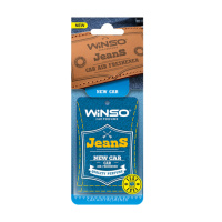 Освіжувач повітря WINSO Jeans, целюлозний ароматизатор, New Car