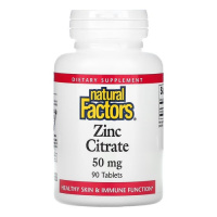 Natural Factors Zinc Citrate 50 mg 90 таблеток