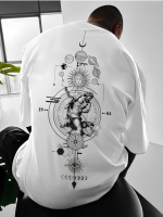 Футболка з дтф принтом чоловіча жіноча оверсайз