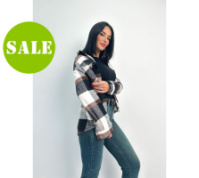 Жіноча тепла сорочка в клітинку «Elba» оптом | Розпродаж моделі