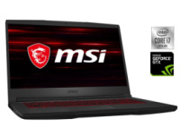 Игровой ноутбук Б-класс MSI GF65 Thin 10SDR / 15.6« (1920x1080) IPS / Intel Core i7-10750H (6 (12) ядер по 2.6 - 5.0 GHz) / 8 GB DDR4 / 512 GB SSD /