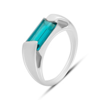 Серебряное кольцо CatalogSilver с изумрудом nano 2.225ct, вес изделия 5,32 гр (2174219) 17.5 размер