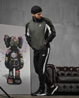 Чоловічий спортивний костюм N black/oliva 4 ДЛ6267