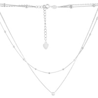 Серебряное колье CatalogSilver с фианитами, вес изделия 5,21 гр (2102625) 450500 размер