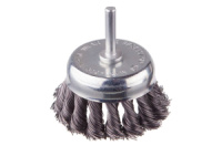 Щетка торцевая на дрель Intertool 75 мм плетеная стержень 6 мм (BT-3075)