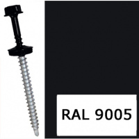 Саморіз для кріплення листового металу RAL 9005 (чорний) 4,8*35 мм