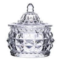 Конфетница стеклянная c крышкой Ø 8 см круглая HP-YH-3
