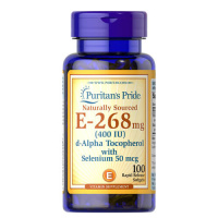 Puritan's Pride Vitamin E-with Selenium 400 IU 100 рідких капсул