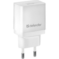 Зарядное устройство Defender EPA-10 white, 1xUSB, 5V / 2.1A (83549)