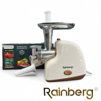 Мясорубка электрическая Rainberg RB-2319 с системой реверса насадка куббе 3000Вт Beige