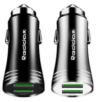 АЗУ 2USB REDDAX RDX-104 2400mAh міцний алюмінієвий корпус MICRO (V8) SILVER