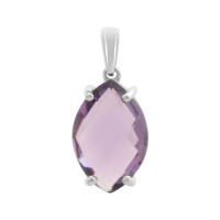 Серебряная подвеска CatalogSilver с аметистом 4.617ct (2179382)