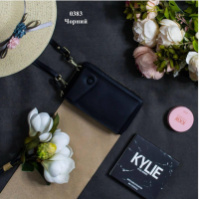 Чорний - зручний стильний мініатюрний гаманець-клатч (0383)