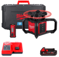 Рівень лазерний ротаційний акумуляторний MILWAUKEE M18 RLOH600-201C 600м (1 акумулятор M18 B2, зарядний пристрій M12-18C, пласти