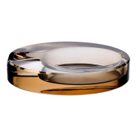 Стеклянная пепельница для сигарет 13х7.5х2.5 см пепельница декоративная настольная Золотистая HP-4-134