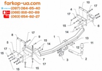 Тягово-сцепное устройство (фаркоп) Renault Koleos (2008-2016)