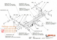 Тягово-сцепное устройство (фаркоп) Renault Laguna II (universal) (2001-2007)