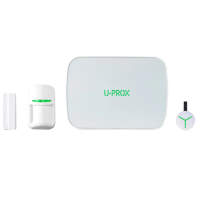 Комплект беспроводной охранной сигнализации U-Prox MPX G KF kit White (прибор охранный MPX G, датчик движения PIR, геркон WDC, брелок Keyfob)
