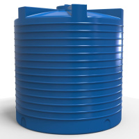 Ємність вертикальная двошарова синя 10000 літрів