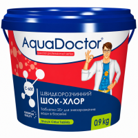 AquaDoctor C60T-09 швидкий шоковий хлор для басейну 50 таблеток по 20 г (0,9 кг)
