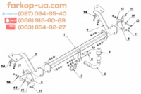 Тягово-сцепное устройство (фаркоп) Opel Combo (2018-...)