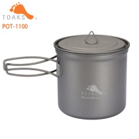 Туристичний титановий казанок Toaks POT-1100 мл. Каструля з титану. Титановий посуд